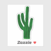 Green Cactus Sticker (Vel)