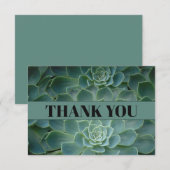 Green Cactus / Succulents Bedankt voor je kaart (Voorkant / Achterkant)