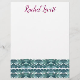 Green Cactus Texture Letterhead Briefhoofd