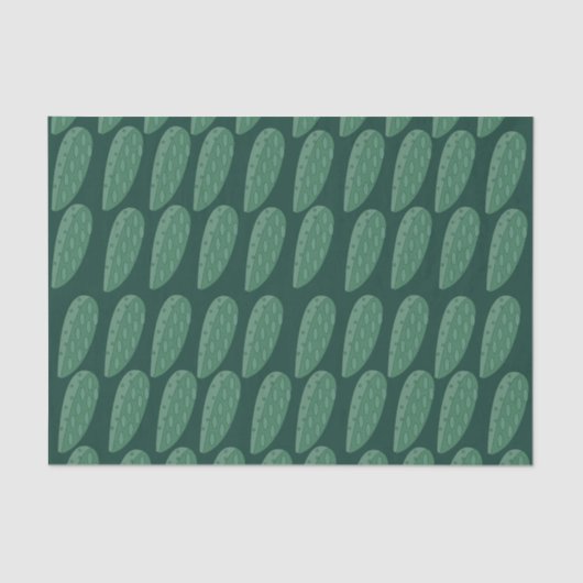 Green Cactus Tissuepapier (Voorkant)