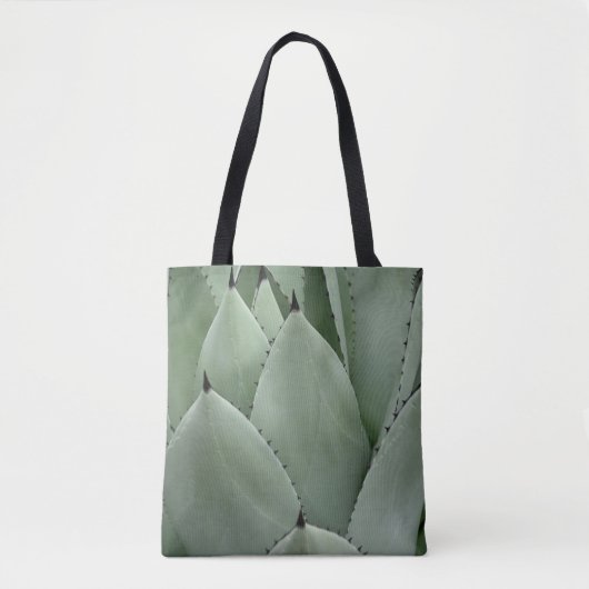 Green cactus tote bag (Voorkant)