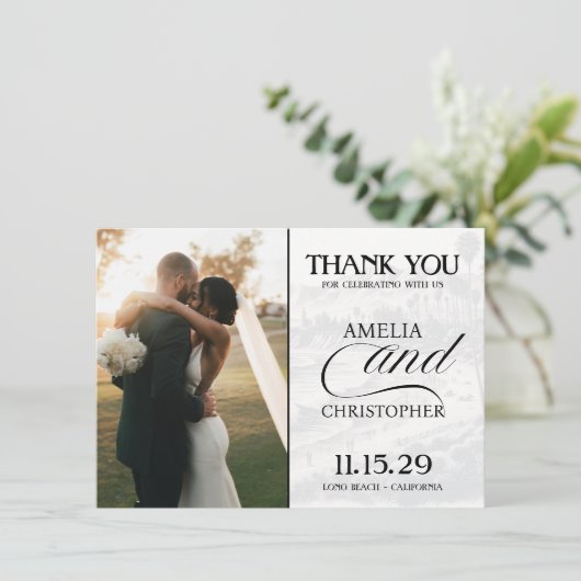 Green California Passport Bedankkaart (Staand voorkant)