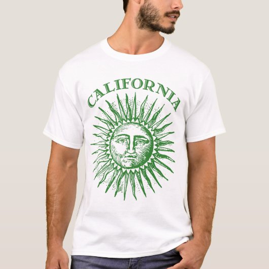 Green California T-shirt (Voorkant)