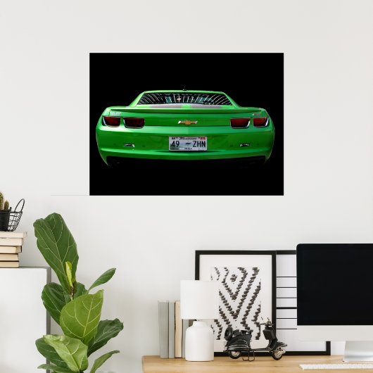 Green Camaro Poster (Thuiskantoor)