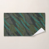 Green Camo Abstract Bad Handdoek (Handdoek)