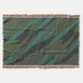 Green Camo Abstract Deken