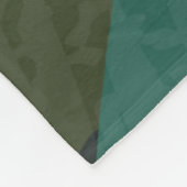 Green Camo Abstract Fleece Deken (Hoek)