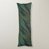 Green Camo Abstract Lichaamskussen (Achterkant (Verticaal))
