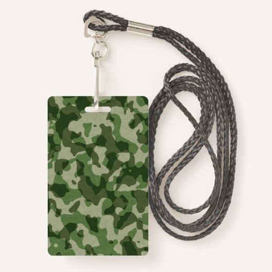 Green Camo Badge (Voorkant met draagriem)