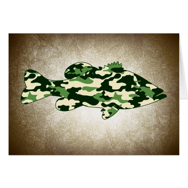 Green Camo Bass Gevist (Voorkant Horizontaal)