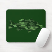Green Camo Bass Gevist Muismat (Met muis)