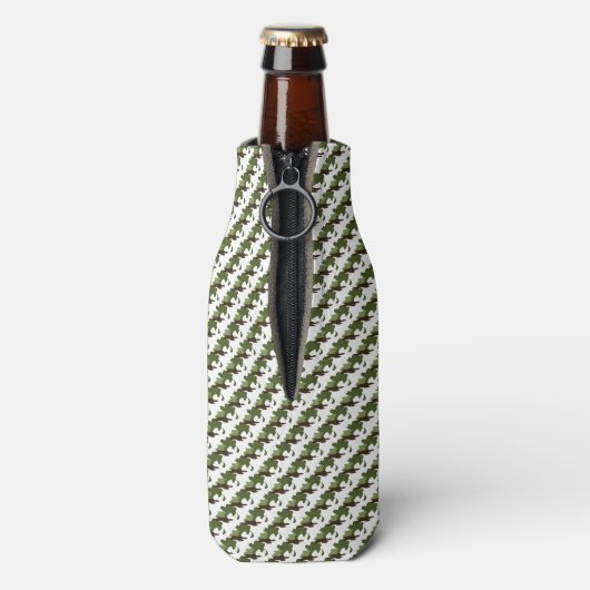 Green Camo Bottle Cooler (Fles Achterkant)
