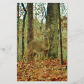 Green Camo, Camouflage Deer Briefpapier (Voorkant)