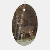 Green Camo, Camouflage Deer Keramisch Ornament (Links)
