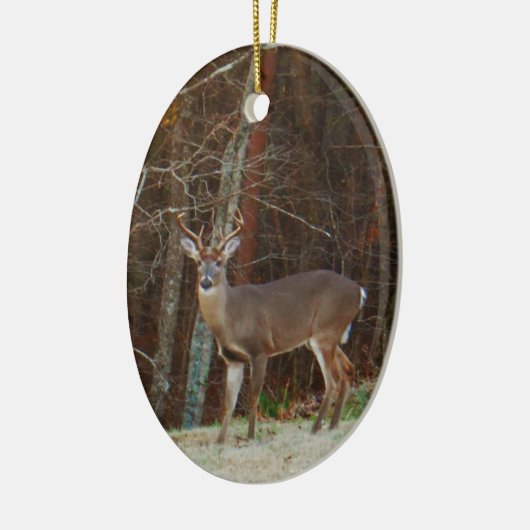 Green Camo, Camouflage Deer Keramisch Ornament (Links)