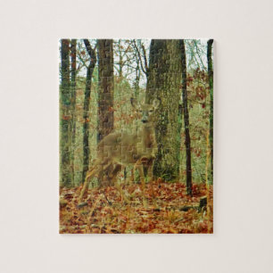 Green Camo, Camouflage Deer Legpuzzel