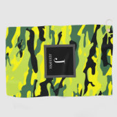 Green Camo Custom Urban City Golfhanddoek (Horizontaal)