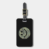 Green Camo Face Bagagelabel (Voorkant verticaal)