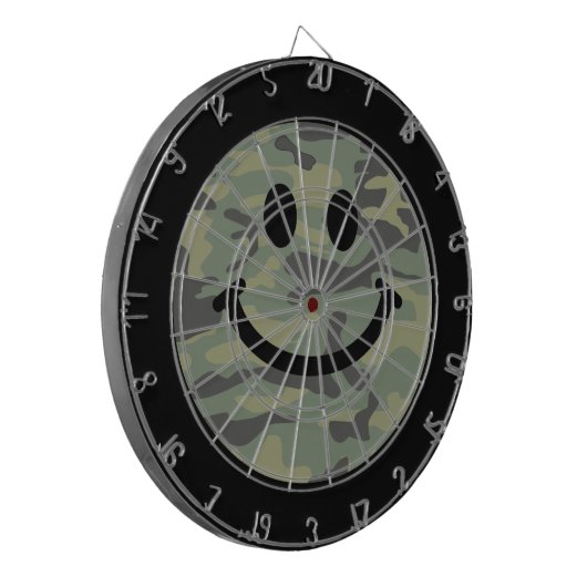 Green Camo Face Dartbord (Voorkant Links)