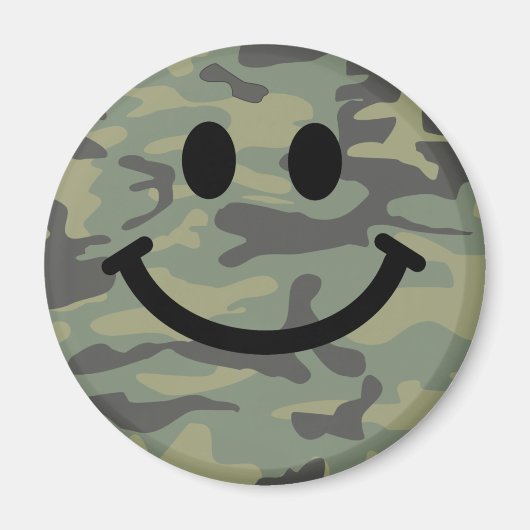Green Camo Face Magneet (Voorkant)
