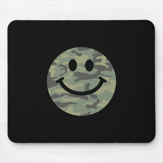 Green Camo Face Muismat (Voorkant)
