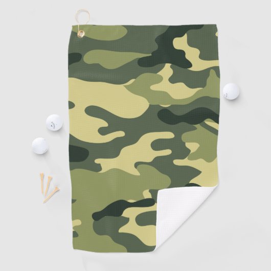 Green Camo Golfhanddoek (Insitu)