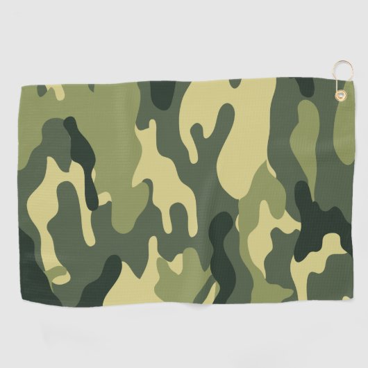 Green Camo Golfhanddoek (Horizontaal)