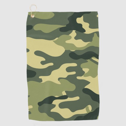 Green Camo Golfhanddoek (Voorkant)