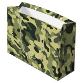 Green Camo Groot Cadeauzakje (Achterkant Gekanteld)