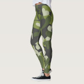 Green Camo Hearts Patterned | LEGGINGS (Links)