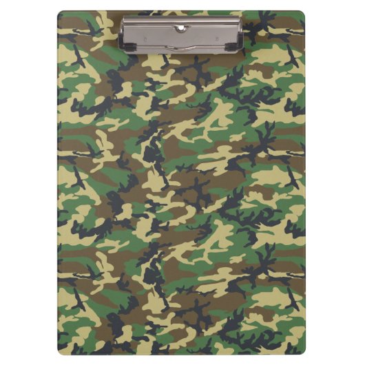 Green Camo Klembord (Voorkant)