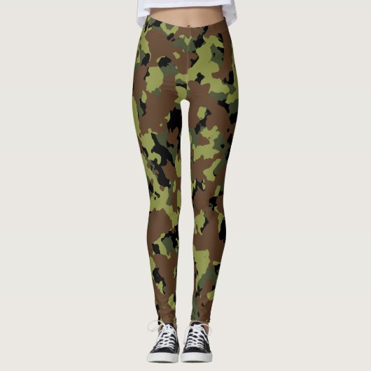 Green Camo Leggings (Voorkant)