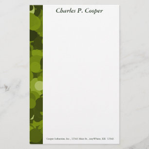 Green Camo Letterhead Briefpapier