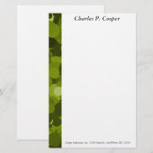 Green Camo Letterhead Briefpapier (Voorkant / Achterkant)