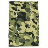 Green Camo Medium Cadeauzakje (Voorkant)