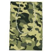 Green Camo Medium Cadeauzakje (Achterkant)