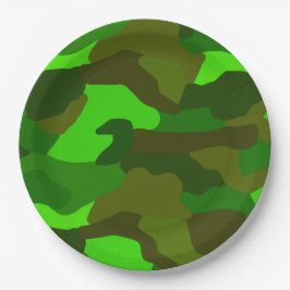 Green Camo Papieren Bordje