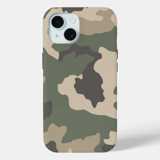 Green Camo Pattern Case-Mate iPhone Case (Achterkant)