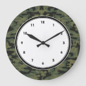 Green camo pattern grote klok (Voorkant)