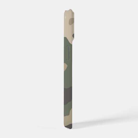 Green Camo Pattern iPhone 15 Case (Rechterkant)