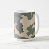 Green Camo Pattern Koffiemok (Voorkant rechts)
