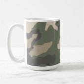 Green Camo Pattern Koffiemok (Links)