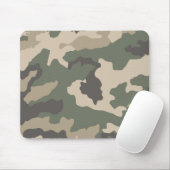Green Camo Pattern Muismat (Met muis)