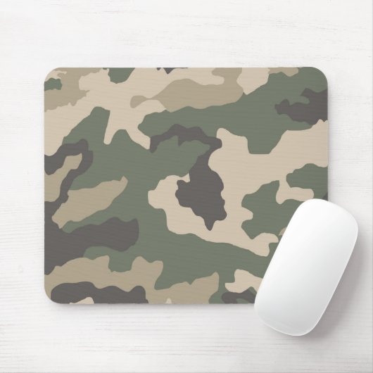 Green Camo Pattern Muismat (Met muis)