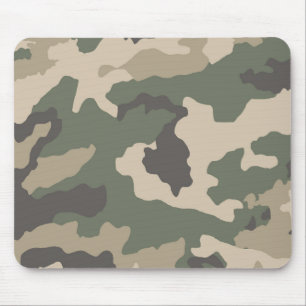 Green Camo Pattern Muismat