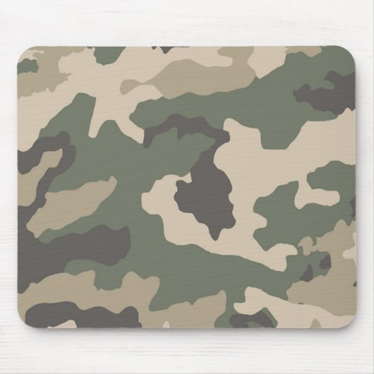 Green Camo Pattern Muismat (Voorkant)
