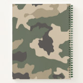 Green Camo Pattern Notitieboek (Achterkant)