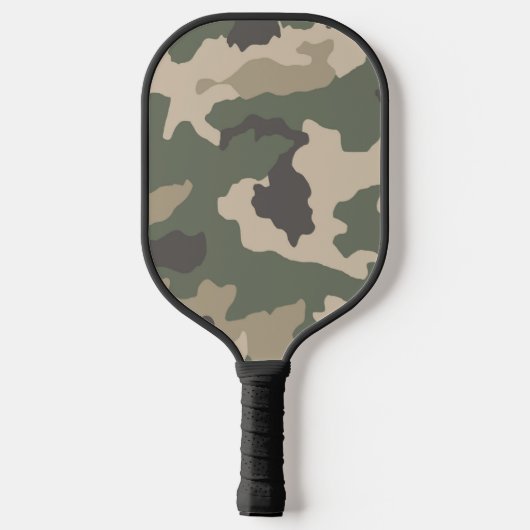 Green Camo Pattern Pickleball Paddle (Achterkant)