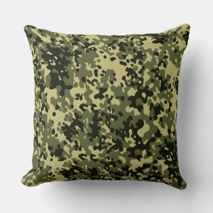 Green Camo Pattern Pillow Kussen