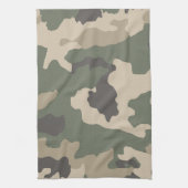 Green Camo Pattern Theedoek (Verticaal)
